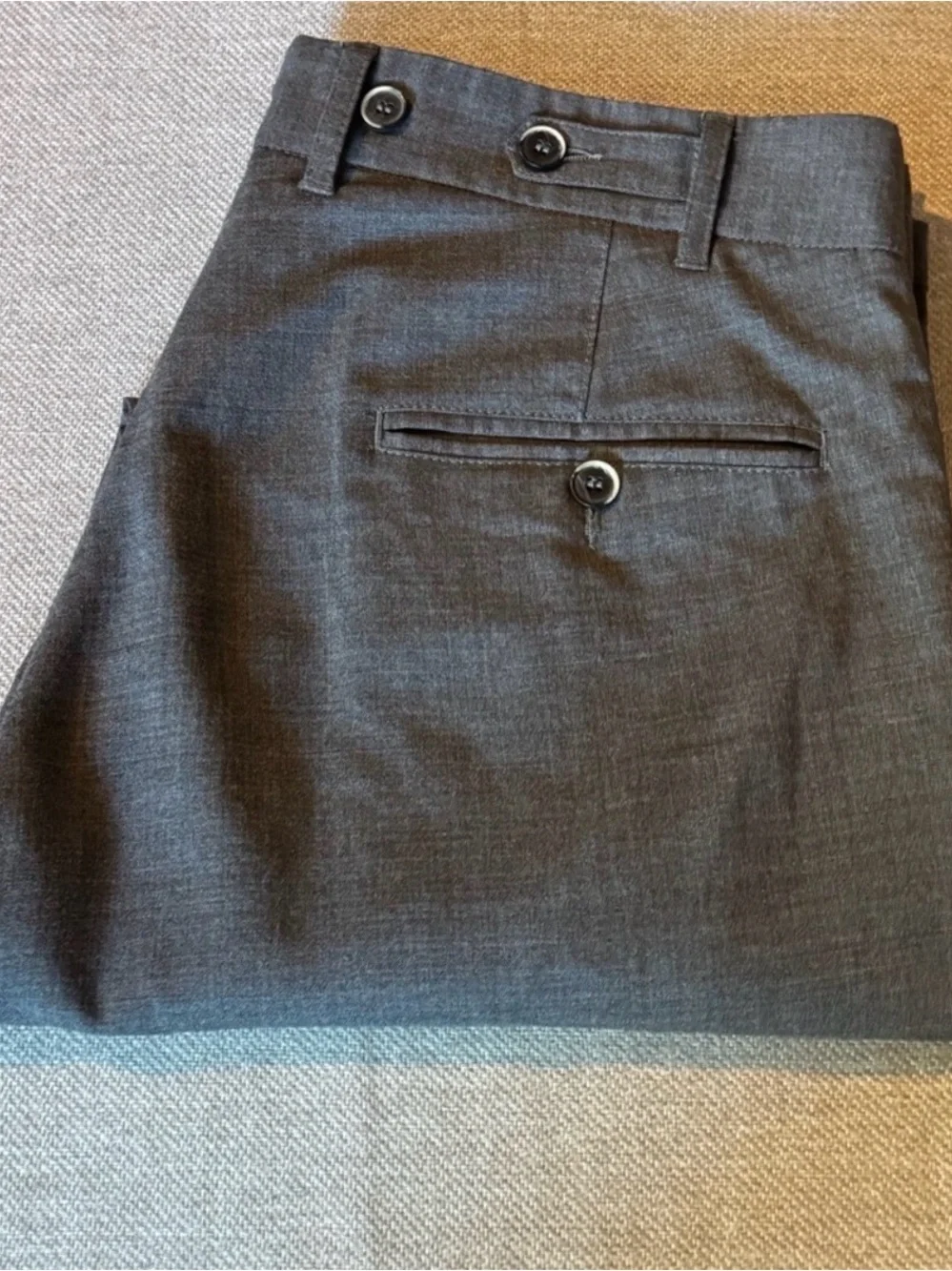 Barena Spring/Summer Wool Blend Gray Dress Pants, Slim Fit - Size 50 (M/L)